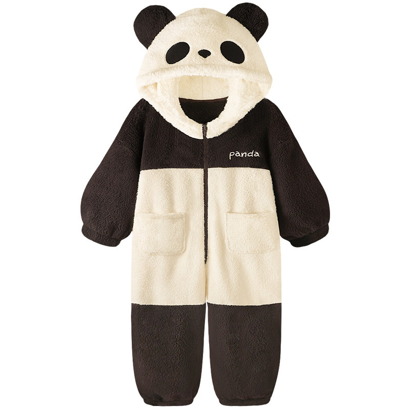 pinksea情侣秋冬珊瑚绒熊猫睡衣 pinksea内衣睡衣/家居服套装