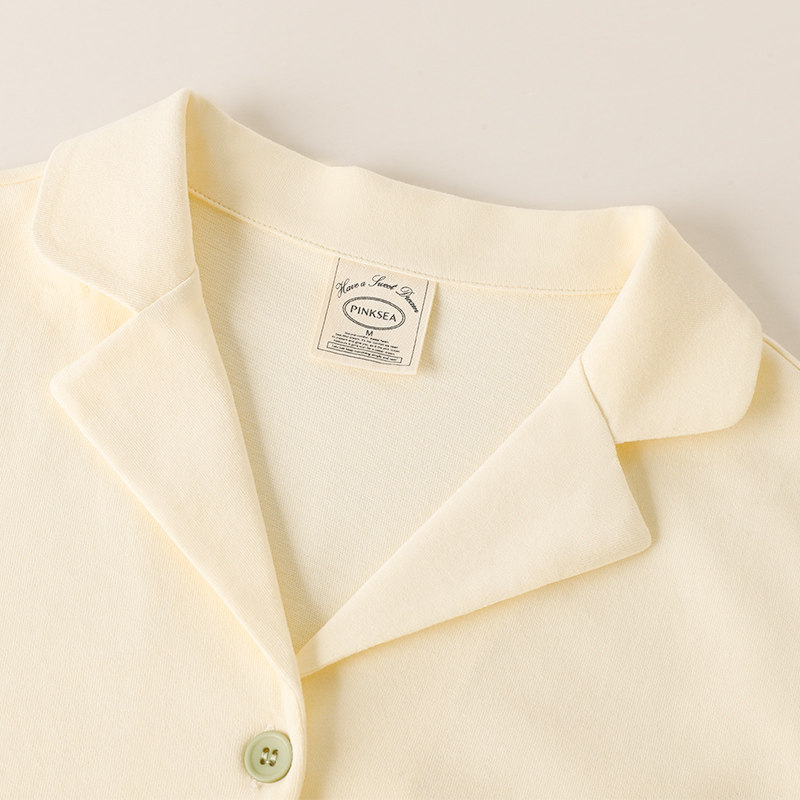 【设计师款】情侣夏季短袖长裤睡衣 pinksea内衣睡衣/家居服套装