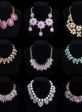 欧美大款奢华宫廷气质女大气项链