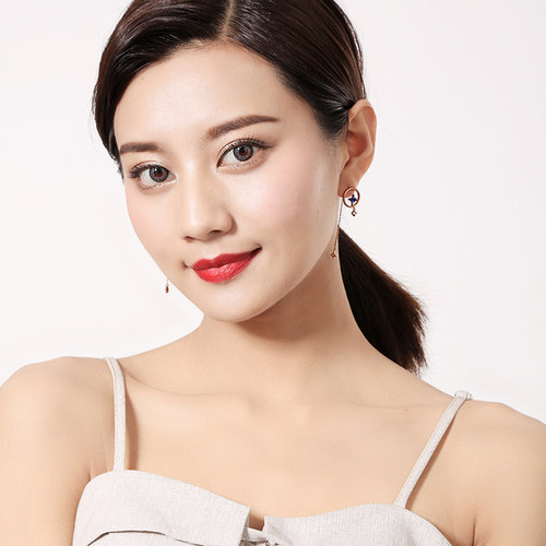 Kissme耳钉 女气质韩国个性长款可拆组合耳坠显脸瘦的耳环 - 图0