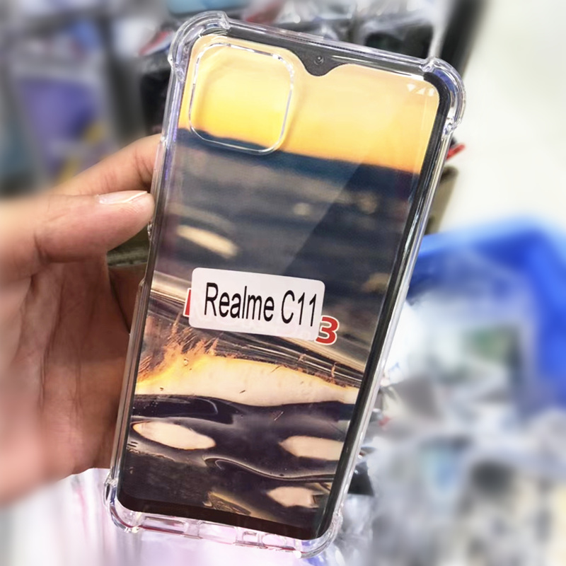 适用Realme C11手机壳防摔磨砂防滑加厚软透明男RealmeC11保护套 - 图1