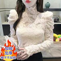 Gafu thickened autumn and winter high necklace lace undershirt woman new foreign air interiors with a sleeveless sleevy sleeveless sweatshirt