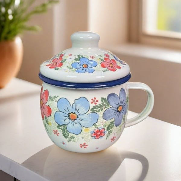 新品出口珐琅搪瓷特厚小杯牛奶杯咖啡杯茶杯大肚杯可爱耐高温 - 图3