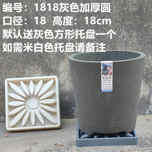 老盆友1818透气花盆XTOU会呼吸的兰花老桩多孔陶瓷红陶紫砂君子兰 - 图1