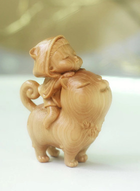 雕刻手把件柏木现代简约