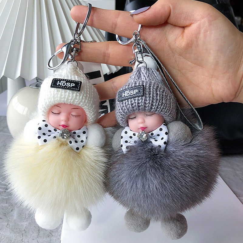 2022年新款汽车钥匙扣女精致书包挂饰可爱毛绒挂件呆萌卡通毛茸茸,淘宝优惠券,粉丝福利购,淘宝优惠卷