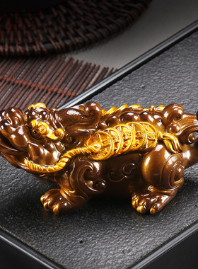 茶宠摆件蟾蜍招财貔貅变色