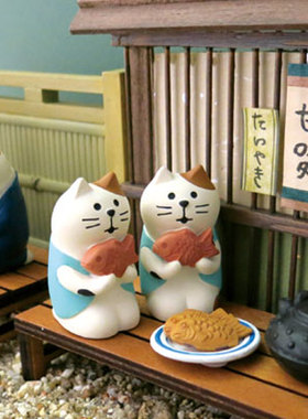 树下盒日式猫咪杂货和风摆件