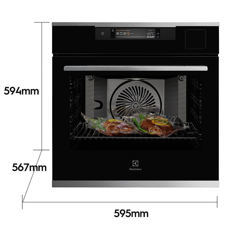 伊莱克斯 德国进口 70L嵌入式真空低温慢煮烤箱 蒸汽烤箱一体机,淘宝优惠券,粉丝福利购,淘宝优惠卷