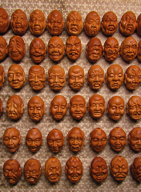 橄榄核108罗汉苏工核雕橄榄胡