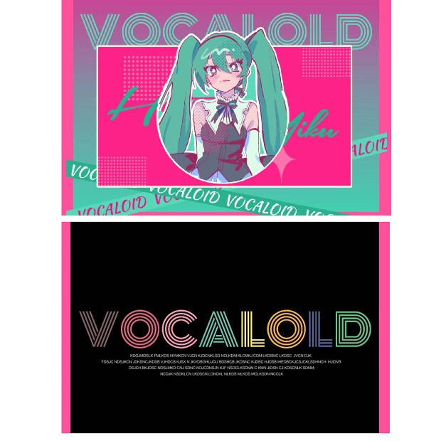 【原创同人】v家vocaloid赛博交响乐miku初音未来小卡无料 - 图0