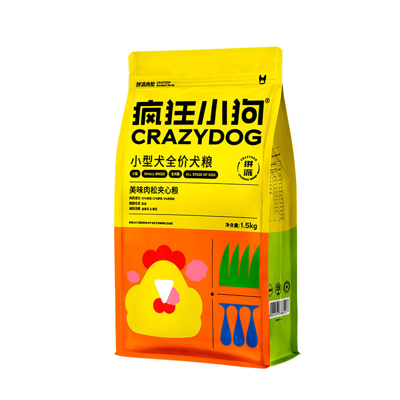 疯狂小狗小型犬全价狗粮1.5kg拼派肉松狗粮冻干夹心软粮泰迪比熊,淘宝优惠券,粉丝福利购,淘宝优惠卷