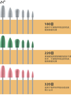 美甲打磨头去角质死皮打磨抛光