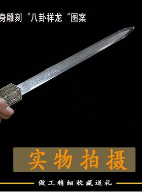 龙泉市不锈钢刀剑防身小短剑镇宅宝剑汉剑风云战剑天罡小剑未开刃
