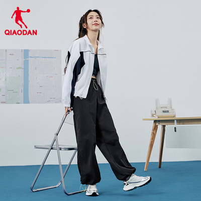 乔丹女夏季透气宽松运动长裤