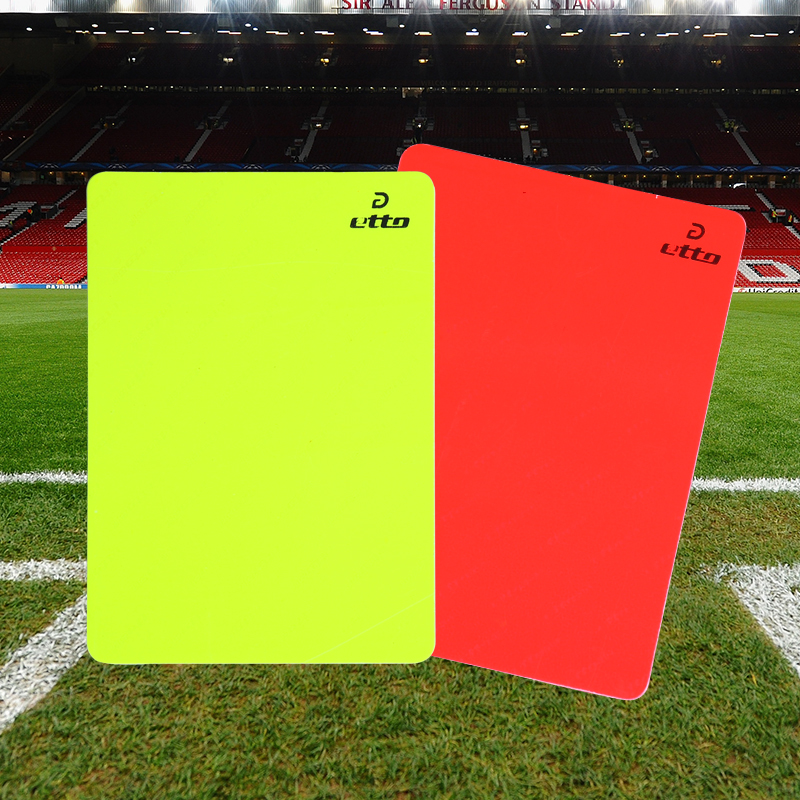 etto英途足球比赛装备红黄牌裁判加厚训练便携红黄牌带记录纸笔-图2