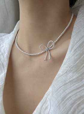 蝴蝶结项链choker小众设计甜妹冲