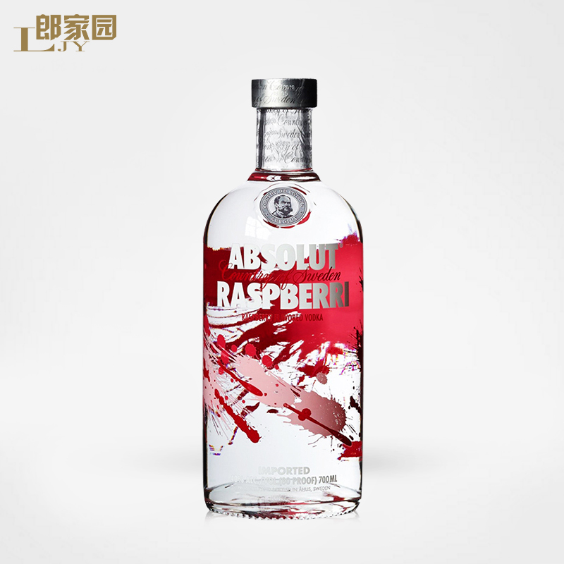 郎家园洋酒包邮ABSOLUT RASPBERRI瑞典绝对伏特加覆盆莓味 - 图0