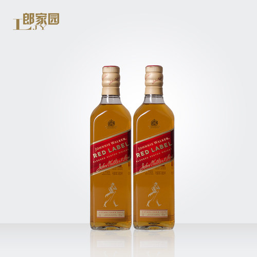 郎家园洋酒双响炮Johnnie Walker尊尼获加红牌红方调配型威士忌酒 - 图0