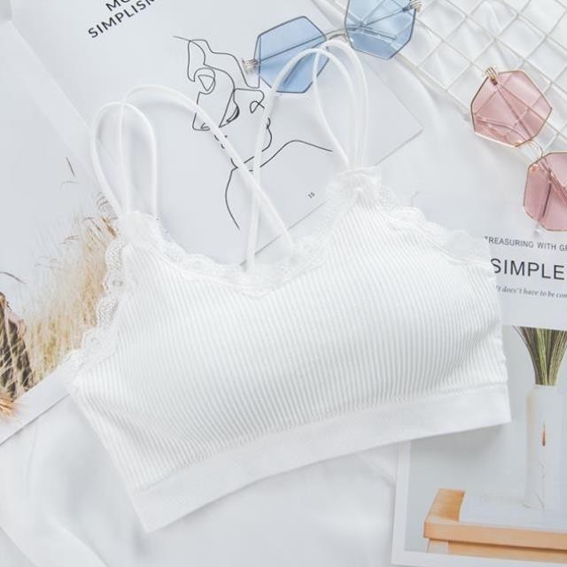 小码无钢圈收副乳网红聚拢法式抹胸 森仕乔服饰抹胸