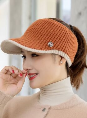 女秋冬款棒球帽针织鸭舌毛线帽