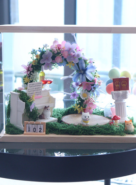 泡泡玛特星星人婚礼手工制作材料包送闺蜜结婚订婚求婚礼物微景观