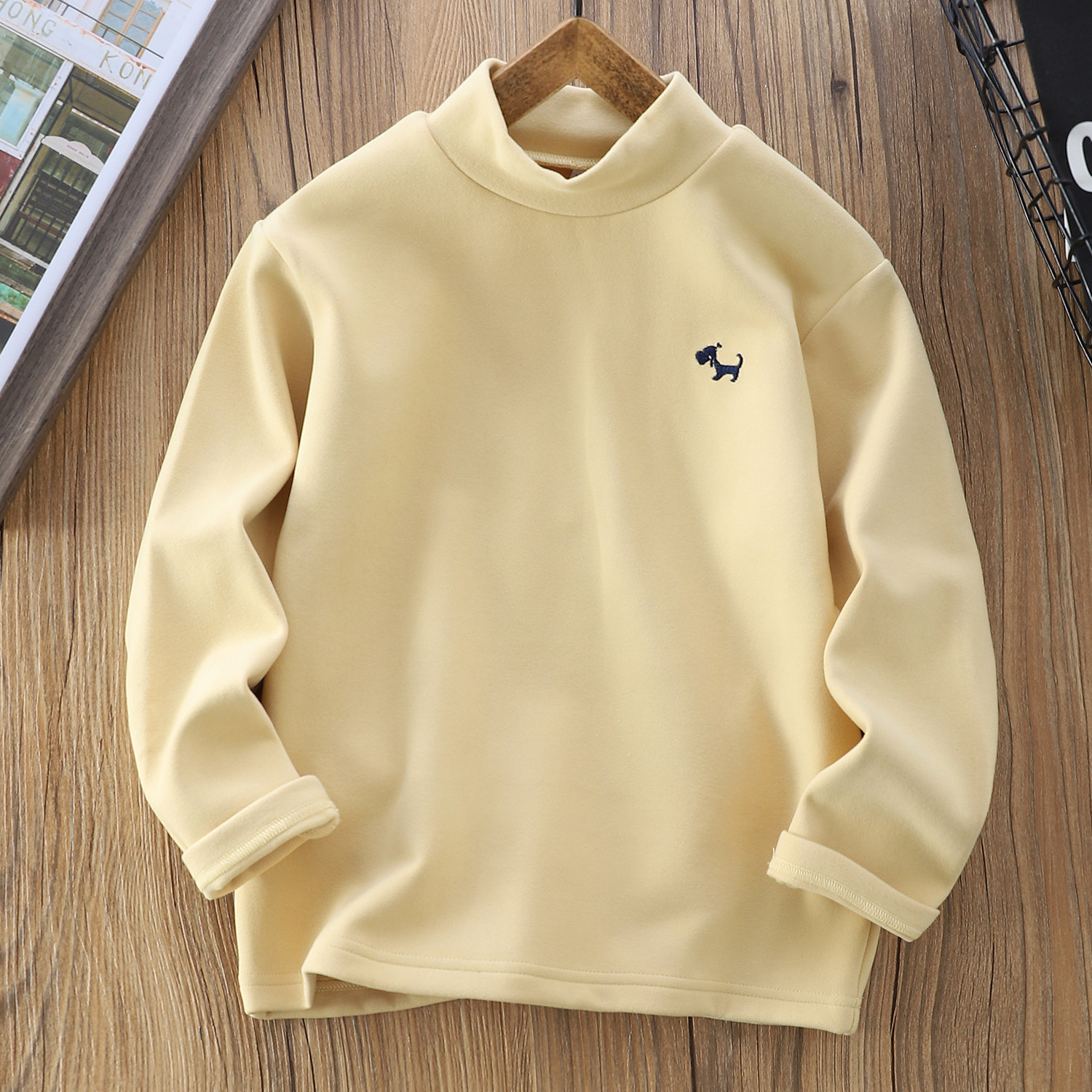 男童自发热德绒打底衫2025秋冬中大童半高领保暖内搭厚T恤衫1957,淘宝优惠券,粉丝福利购,淘宝优惠卷