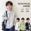 Spring boys' baseball uniform jacket zipper cardigan sweatshirt