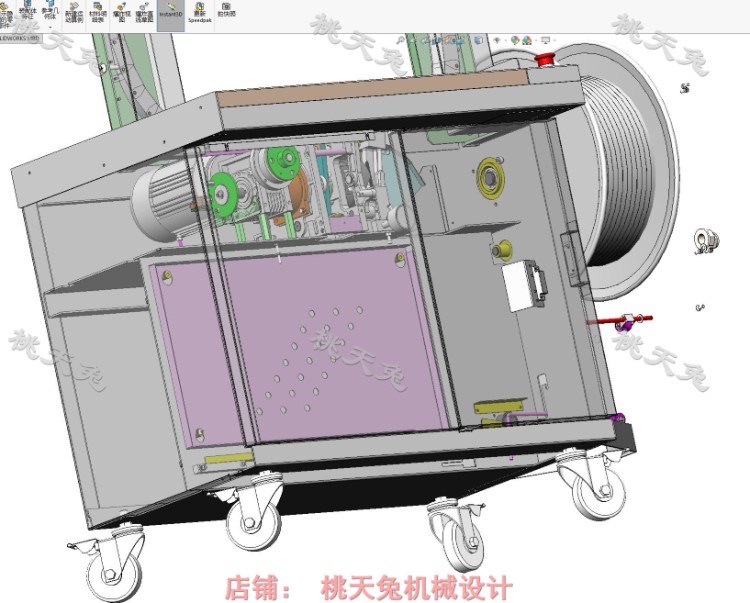 自动捆扎机图纸(含内部结构）3D图 机械设计自动化3D图纸素材资料 - 图3