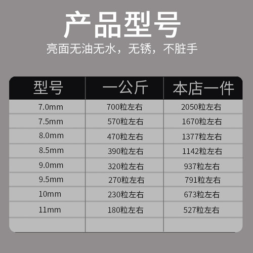 弹弓竞技专用钢球碳钢球铁球定制各种规格钢珠、钢球2---100MM-图2