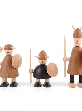 样板间儿童房饰品摆件卡通售楼处男孩房公仔漫画书木质装饰品组合