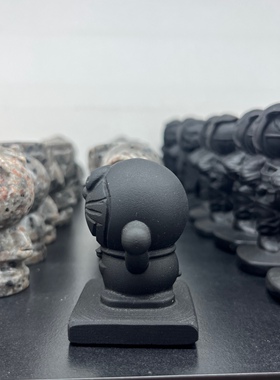 天然黑曜石雕刻机器猫超值特惠