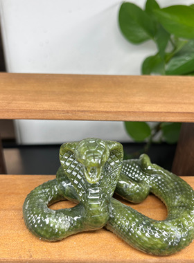 新款眼镜蛇雕刻天然石头雕刻精工细雕