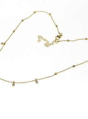 气质短款锁骨链项链女