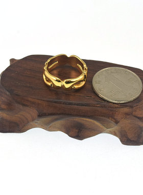 欧美外贸原单流行时尚饰品简易气质个性金属戒指1.7指环20240306