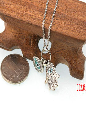 欧美外贸原单饰品眼睛锁骨链女