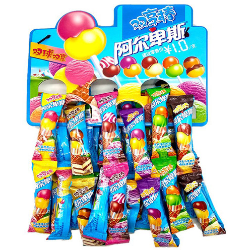 阿尔卑斯棒棒糖双享棒牛奶水果味零食糖果硬糖年货休闲零食品 - 图1