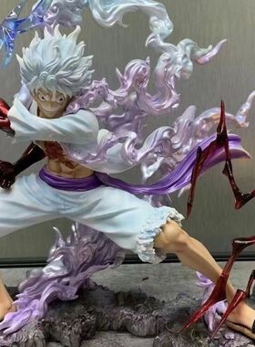 海贼王KG Wink 紧握雷电 与神为伍28cm尼卡路飞 动漫手办模型批发