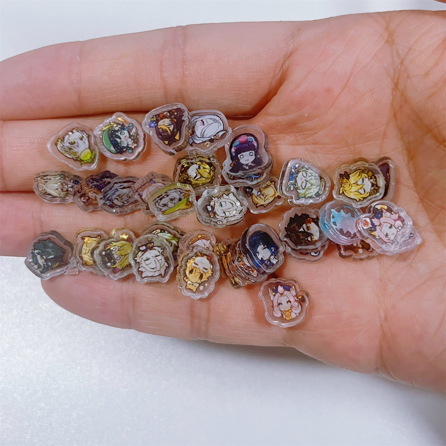 1cm原神散兵魈芙宁娜小红书同款亚克力片手工钥匙扣摇摇乐手机壳 - 图3