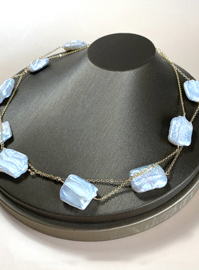 l.ruby锁骨链小清新巴洛克珍珠