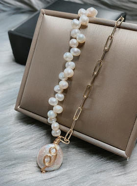 淡水巴洛克拼接小清新锁骨链