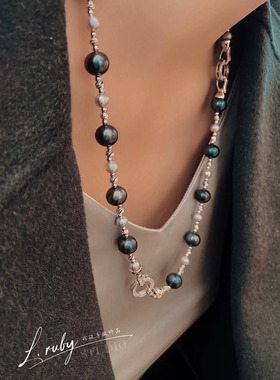 淡水珍珠混彩女明星同款项链