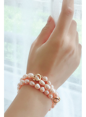 锁骨链L.RUBY异形珍珠女多种带法