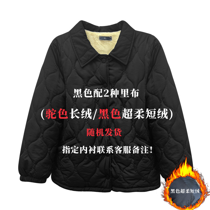 棉服女冬季大码胖mm2025新款宽松保暖外套200斤特大码女装厚棉衣 - 图3