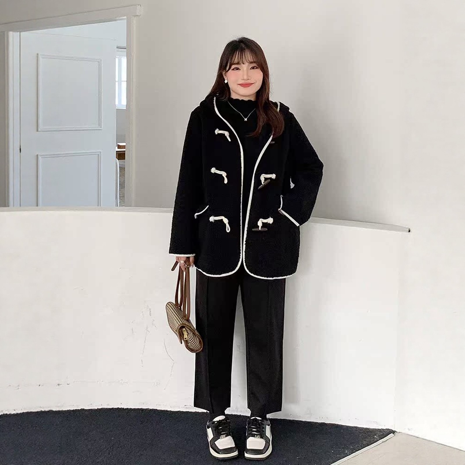 独特漂亮大码外套200斤胖mm巨好看羊羔绒一体秋冬厚款连帽女风衣,淘宝优惠券,粉丝福利购,淘宝优惠卷