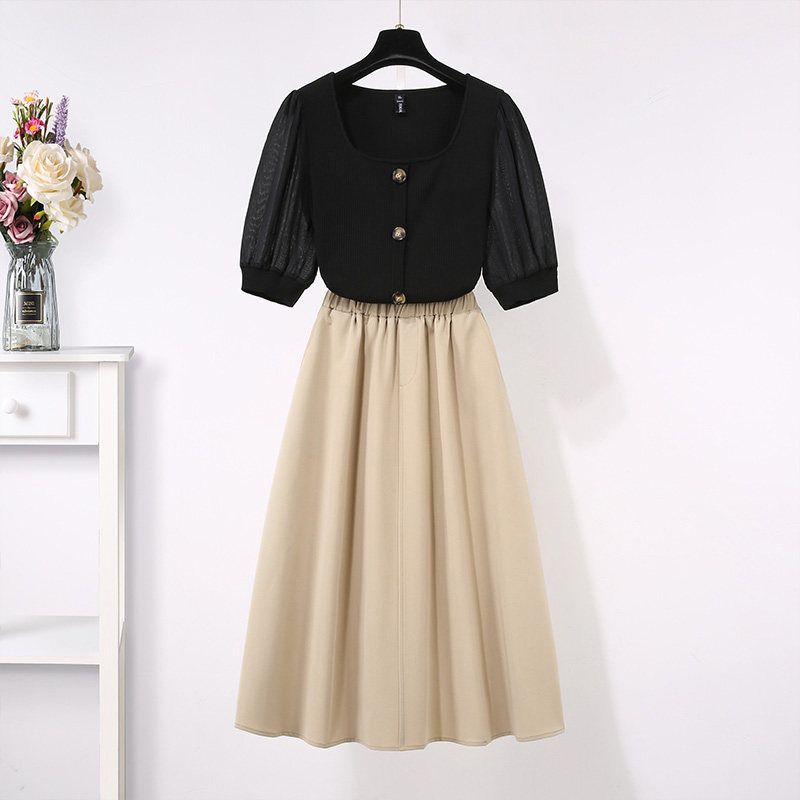 微胖法式上衣大码女装2025年夏季胖mm韩版洋气套头针织衫遮肉显瘦,淘宝优惠券,粉丝福利购,淘宝优惠卷