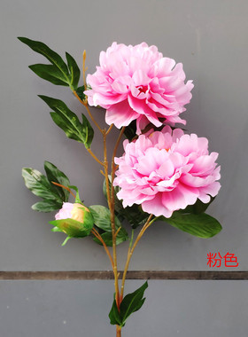 牡丹仿真花供佛假花家居客厅摆放