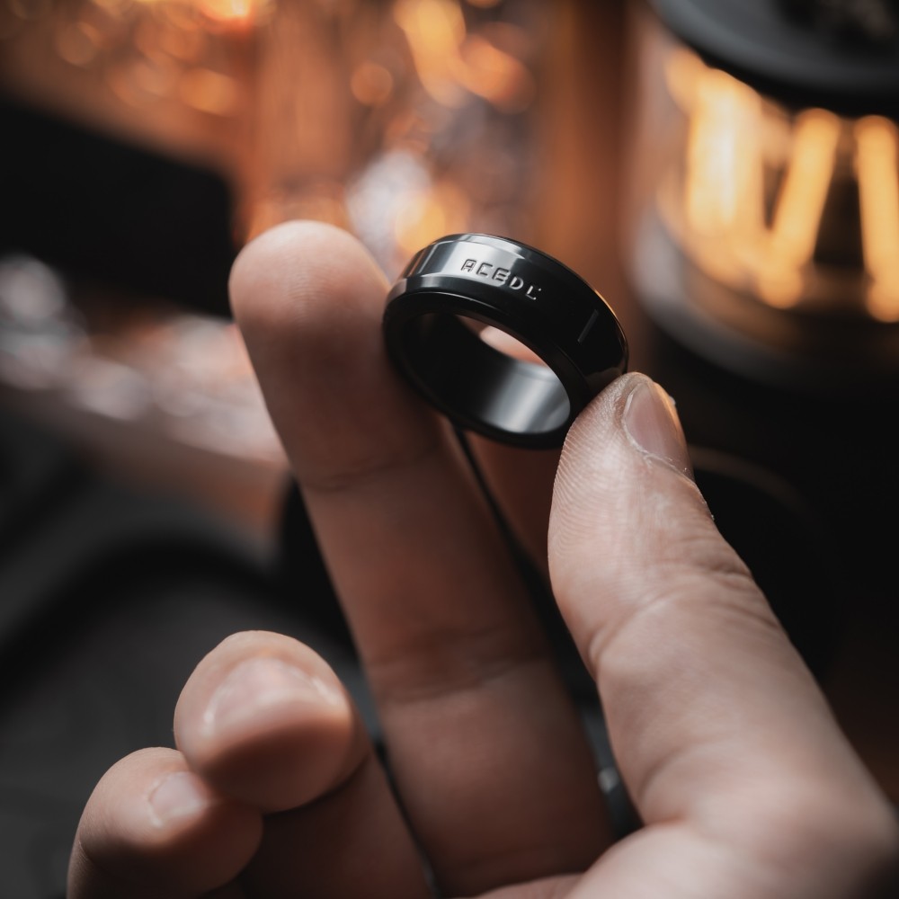 ACEdc original mechanical ring 3rd generation zero decompression ring EDC metal decompression toy black technology trendy toy top