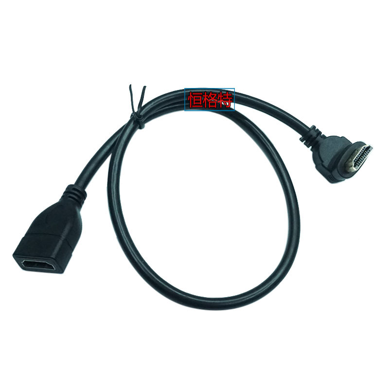 0.5米HDMI公对母延长线 侧弯头90度 50CM HDMI弯头延长线 左/右弯 - 图2