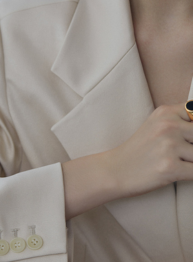 高级感气质开口戒指网红爆款女